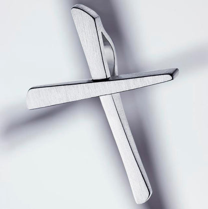 Kreuzanhänger Silber 925 matt